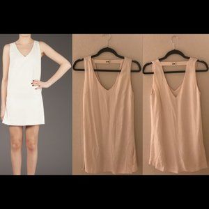 New Robert Rodriguez v-neck v-back backless classic shift sheath mini dress